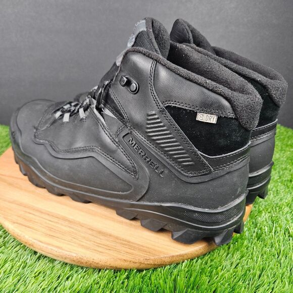 Merrell Overlook 6 Ice+ Waterproof Vibram Black Mens 11 Outdoor Shoes J36941 main image 8